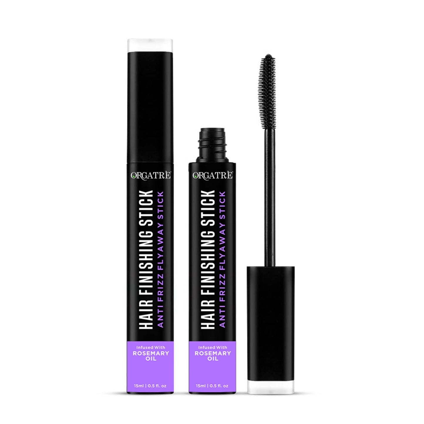 Orgatre Hair Finishing Stick for Flyaways – Anti-Frizz Hair Wax Stick for Smooth, Sleek Hair – Curl Definer & Long-Lasting Hold – Non-Greasy Hair Styling Solution for Women – 15g