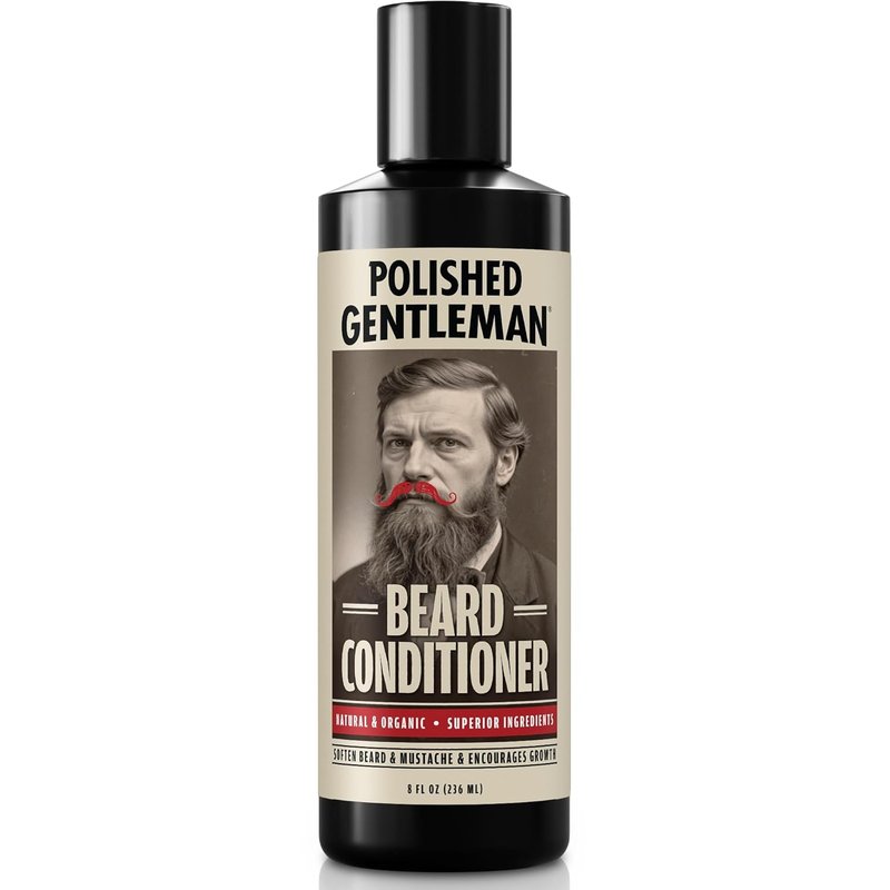 Beard Conditioner for Men - Natural Softener with Tea Tree & Growth Oil | 8oz Moisturizer