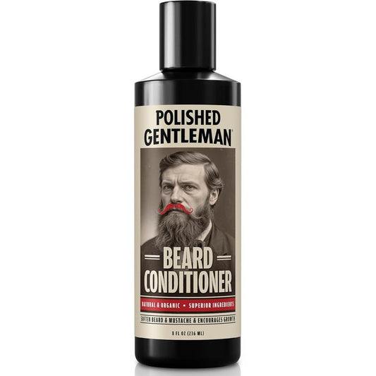 Beard Conditioner for Men - Natural Softener with Tea Tree & Growth Oil | 8oz Moisturizer