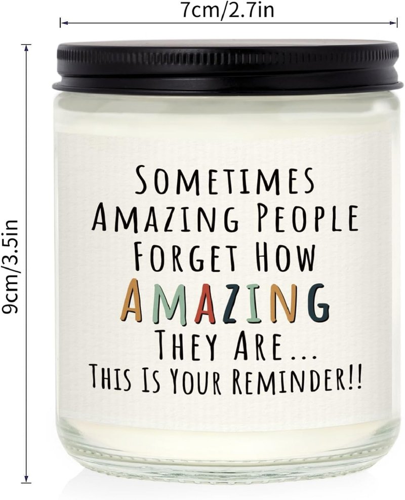 You're Amazing Candle | Inspirational Gift for Women - Birthday, Friendship, Thank You - Lavender Scented