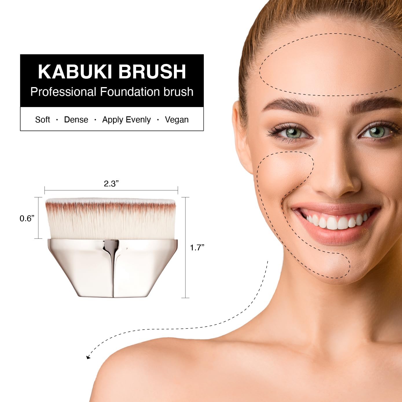 Kiss New York Tinted Moisturizer with SPF 32 PA+++ (Deep Honey) With Kabuki Brush,12 Hour Hydrating Sunscreen for Face, No White Cast for Dark Tones, Natural Finish With Hyaluronic Acid, Vitamin E