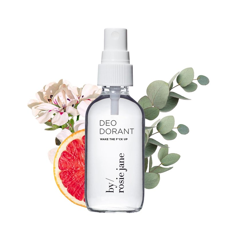 By Rosie Jane Wake Up Aluminum Free Deodorant Spray - Lemon Verbena & Grapefruit Scented Clean Deodorant for Women - Zero Residue & Baking Soda Free (2 oz)