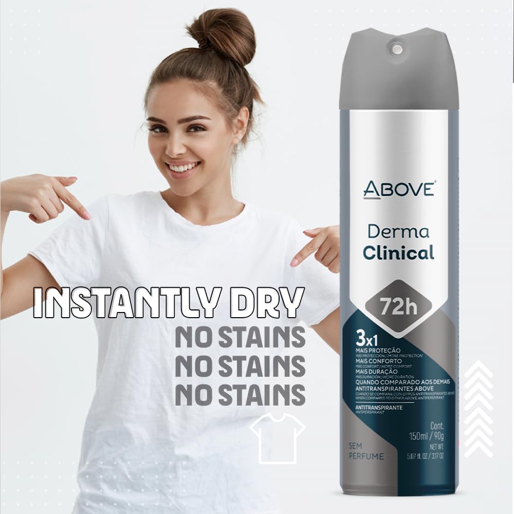 72-Hour Antiperspirant Deodorant Spray for Women - Derma Clinical | 3.17 oz, Long-Lasting Protection