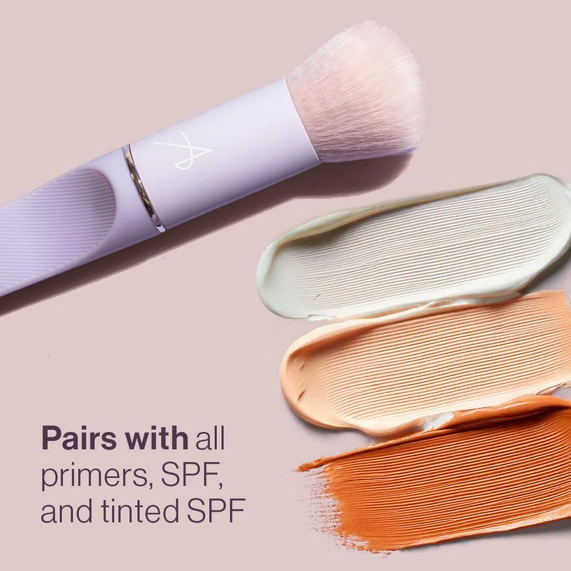 Anisa Beauty All-Over Care Brush | Multi-Use Facial Skincare Brush For Primer, SPF & Tinted Skincare | Soft Synthetic Fibers for Blending Even, Streak-Free Coverage | Vegan & Cruelty-Free
