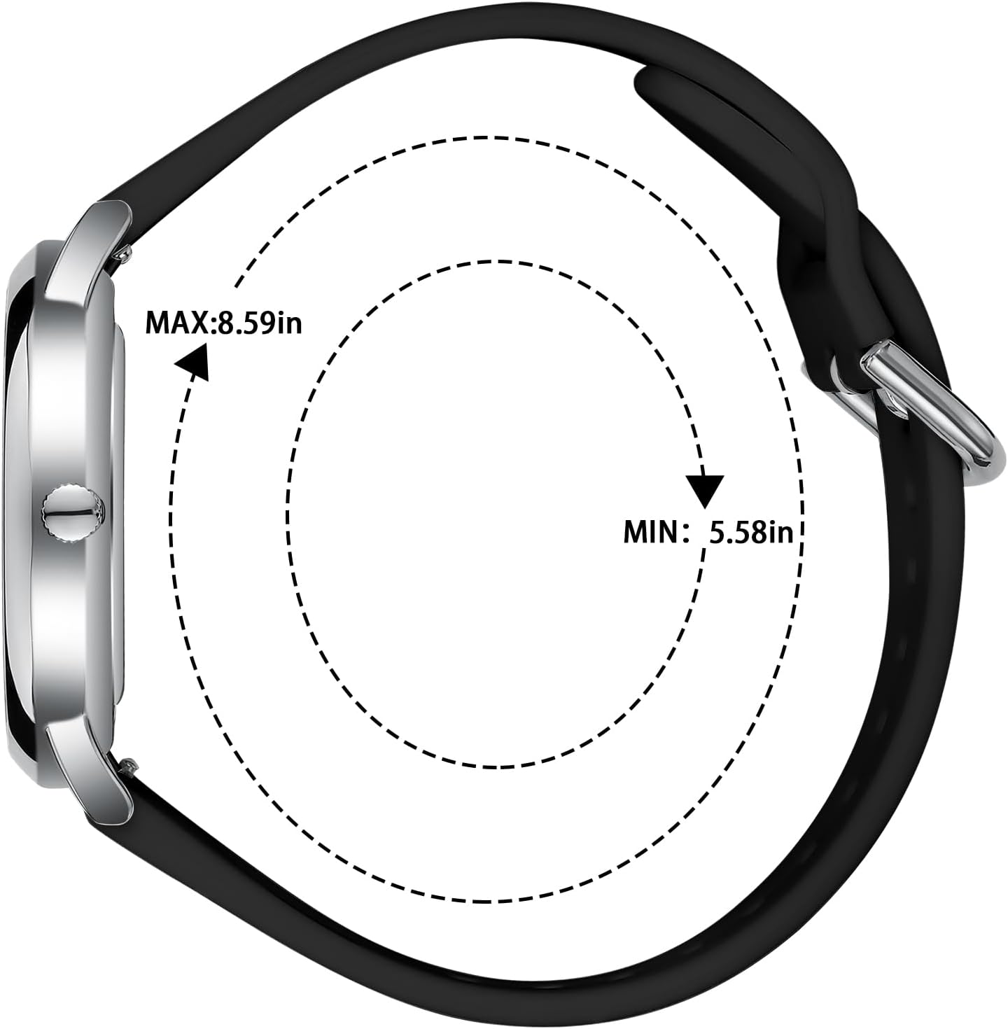 Waterproof Analog Nurse Watch for Nurses,Students,Medical Professionals,Women Men,with Luminouse Easy Read Dial,Military Time,Second Hand and 24 Hour,Comfortable Silicone Band.