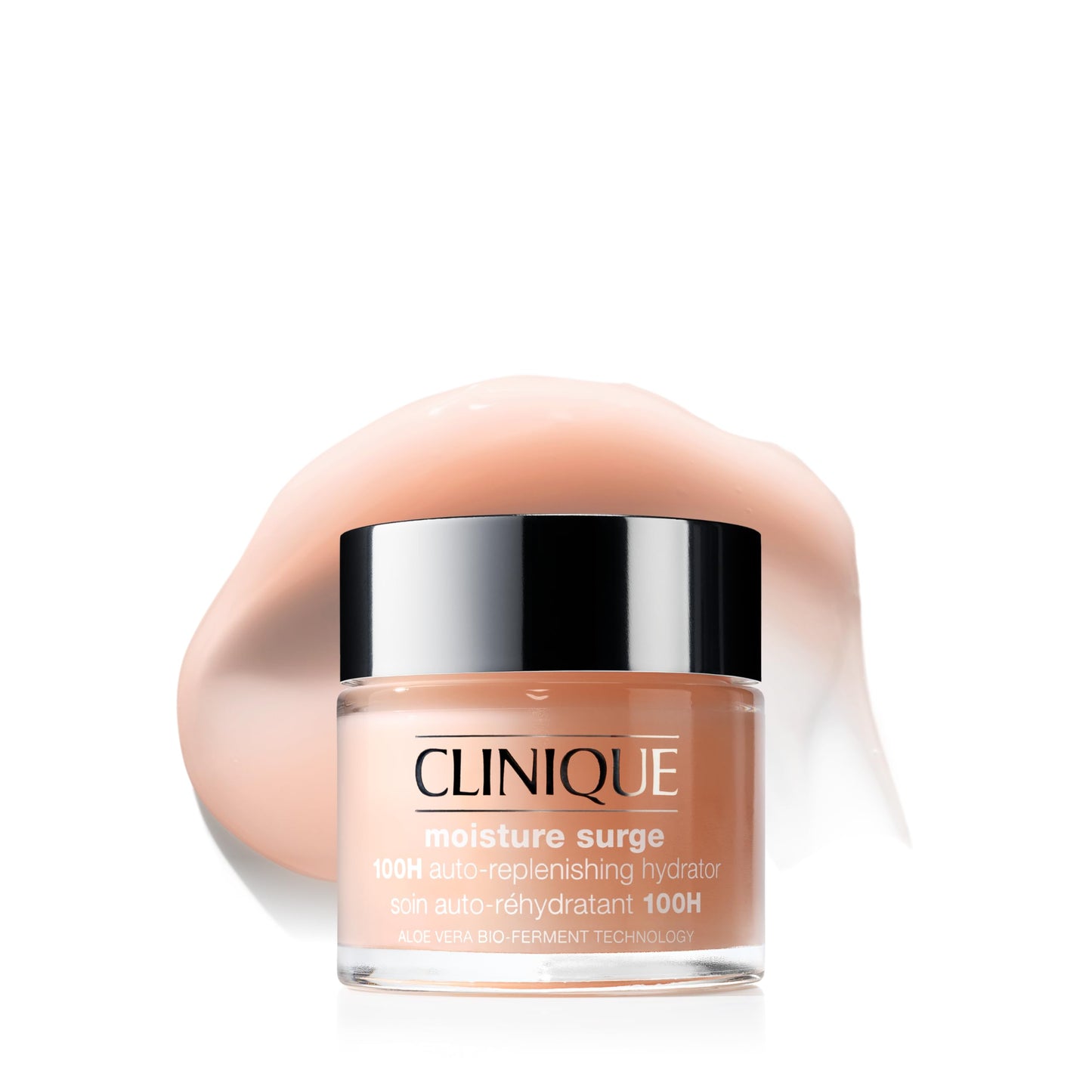 Clinique Moisture Surge 100H Auto-Replenishing Hydrator Oil Free Face Moisturizer | With Hyaluronic Acid, Aloe Bioferment and Vitamins C + E | For All Skin Types | Hydrating + Moisturizing, 2.5 Fl Oz