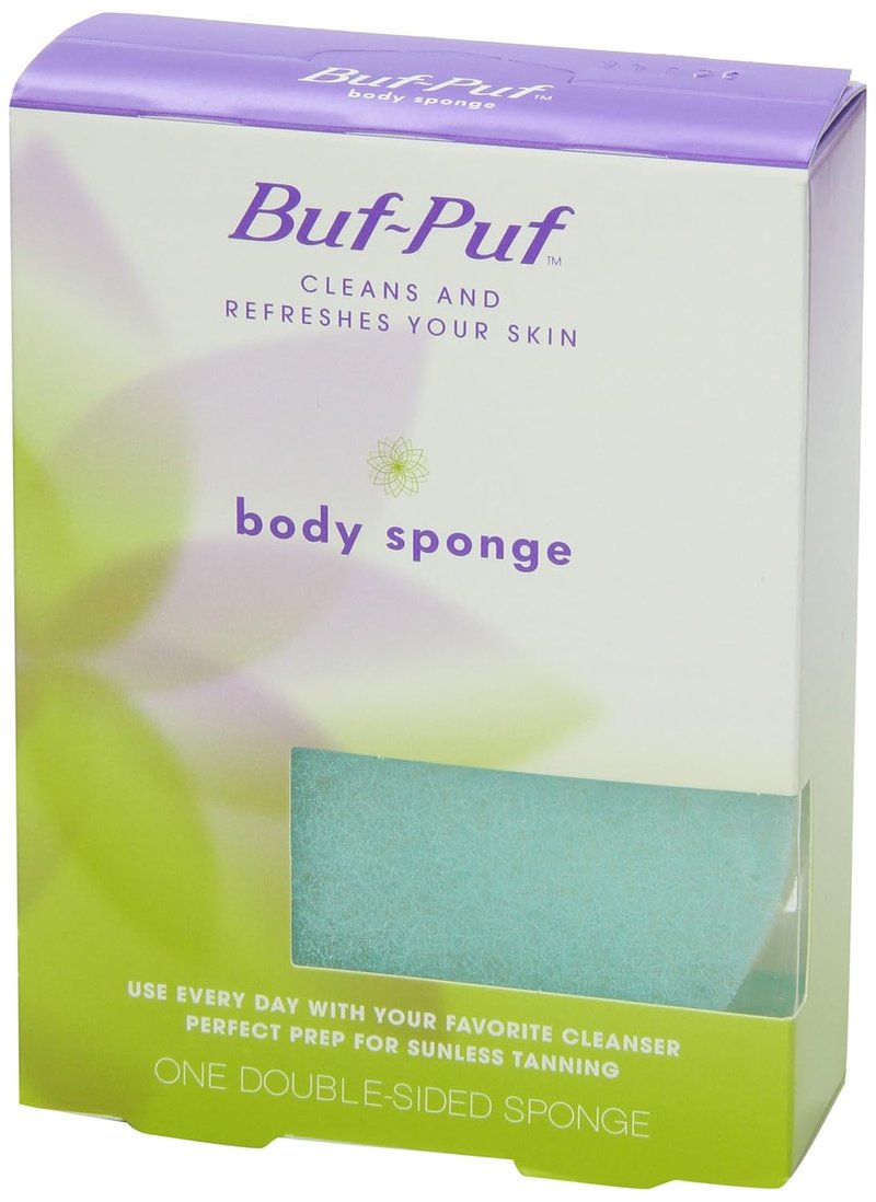 Buf-Puf Body Sponge, Bath Sponge, Dermatologist Developed, Cleanses Skin of Dirt, and Excess Oil, Reusable, Exfoliating, 6 Count