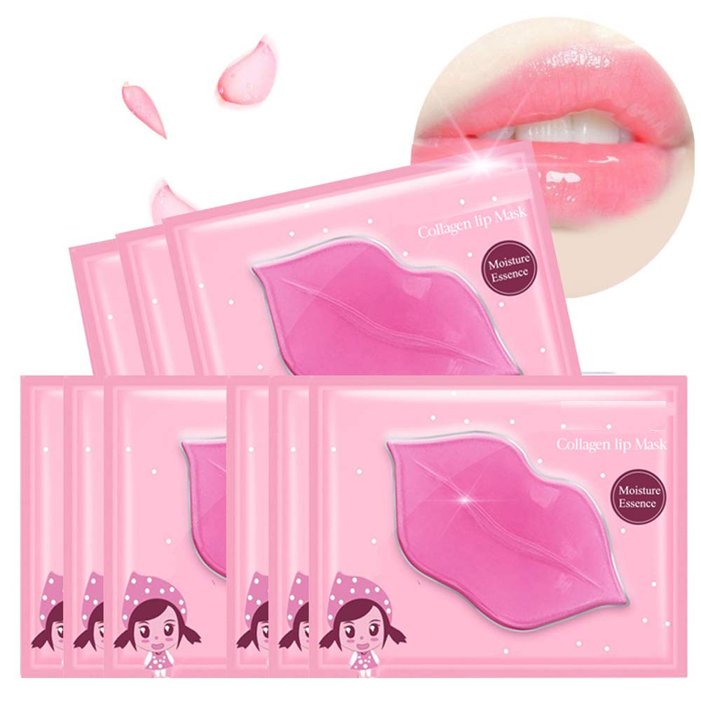 Felico Lip Mask Patches,30PCS Collagen Crystal Pink Care Gel Pads,Moisturizing Anti-Wrinkle Anti-Aging Firm Hydrate Lips,Remove Dead Skin Fine Lines Moisture Essence Make Your Dry Lip Attractive Sexy