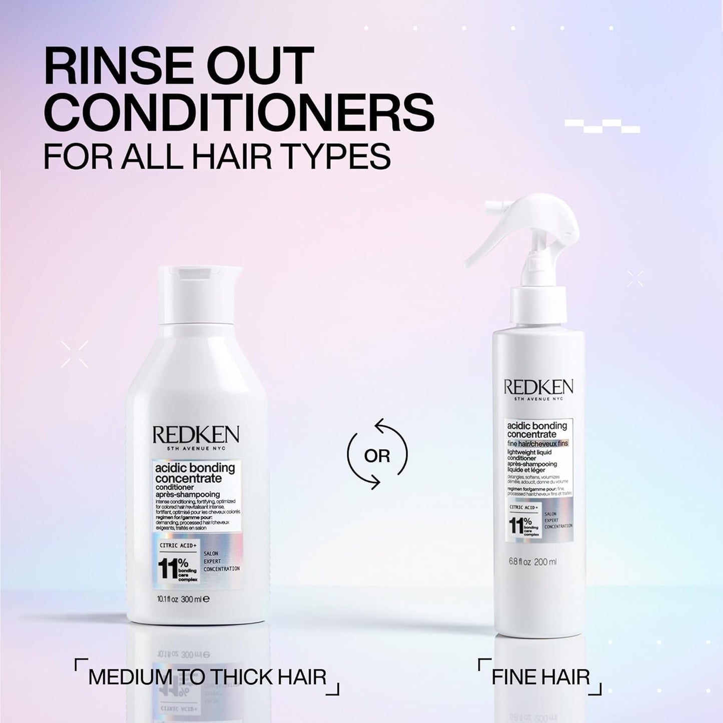 Redken Acidic Bonding Concentrate Conditioner - Repair Damaged Hair, Strengthens Weak & Brittle Strands | Sulfate-Free, With Citric Acid