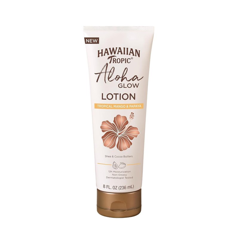 Hawaiian Tropic Aloha Glow Lotion - Tan Extender with Shea & Cocoa Butter | 8oz Body Moisturizer for Women