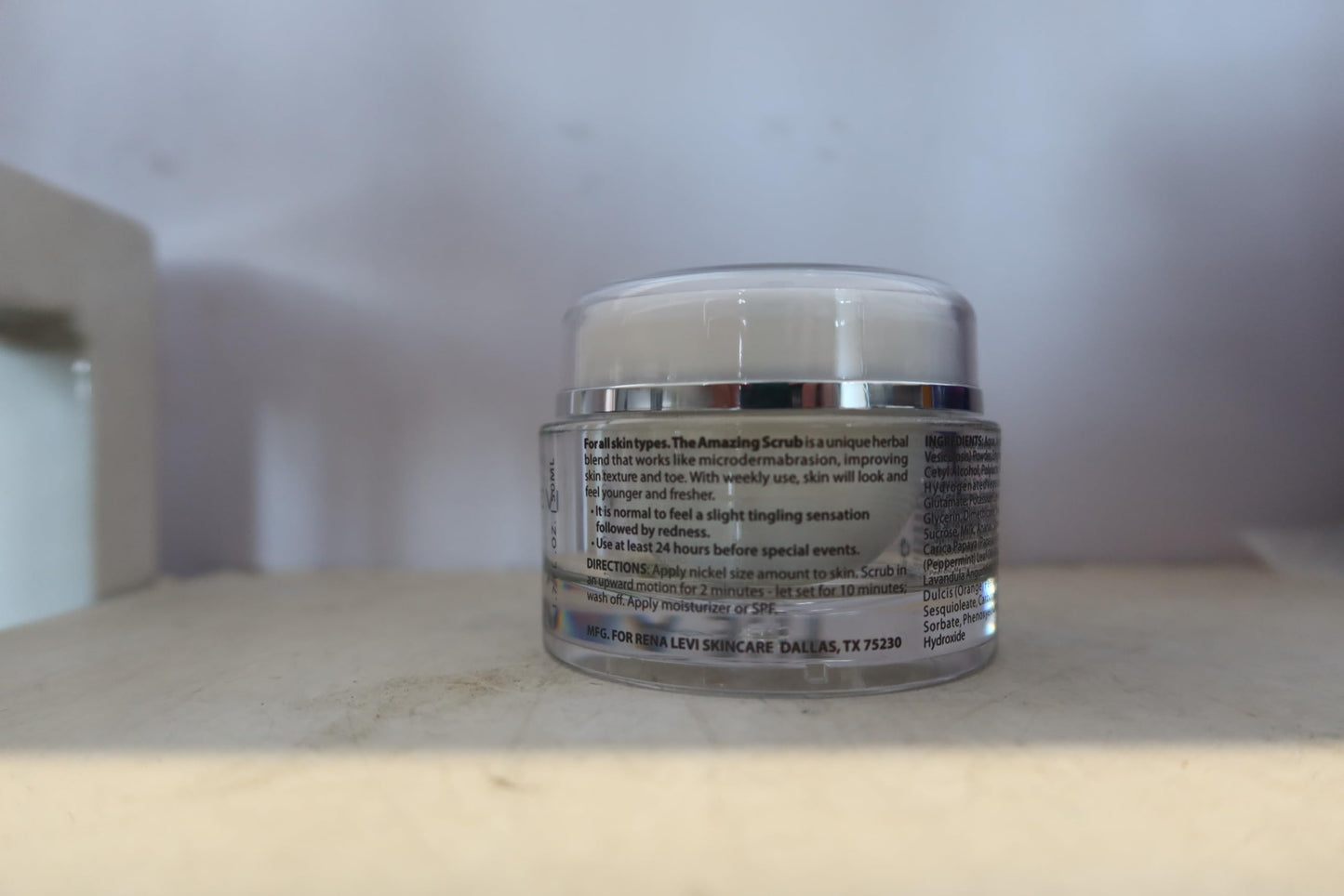 Natural Microdermabrasion Face Scrub and Skin Exfoliator