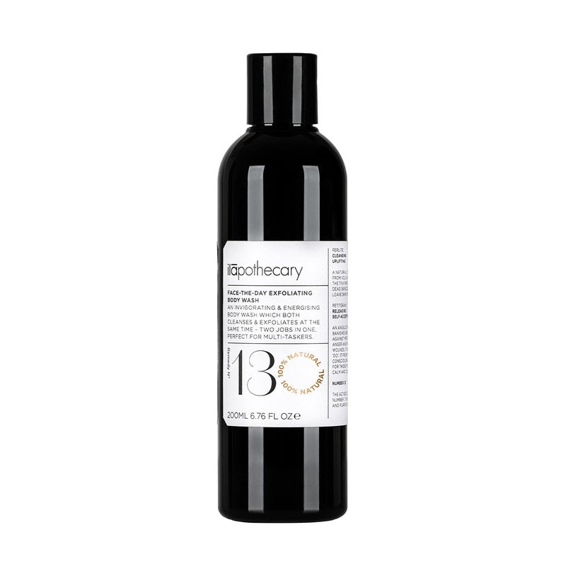 ilapothecary Face-The-Day Exfoliating Body Wash - Invigorating and Moisturizing Body Soap - Rich in Antioxidants - Gluten Free - No Alcohol - 6.76 oz