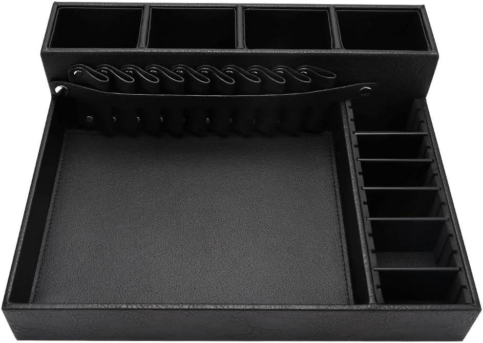 Hairdressing Tool Holder - Multifunctional PU Leather Barber Storage Box | Large Scissors & Accessories Case