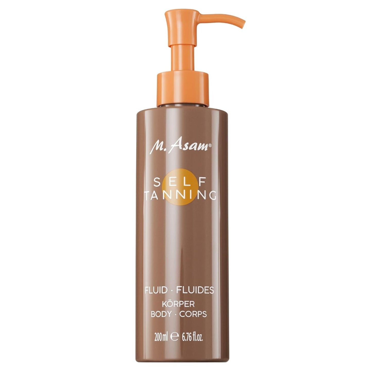 M. Asam Self Tanning Fluid - Natural-Looking Body Self-Tanner | 6.76 Fl Oz, Moisturizing Formula for Long-Lasting Tan