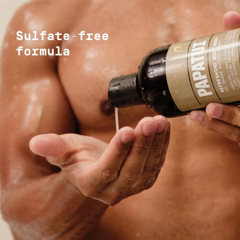 PAPATUI by Dwayne Johnson Refreshing Exfoliating Body Wash for Men | Hydrating & Made with Coconut Oil | Vanilla Shea | 18 oz