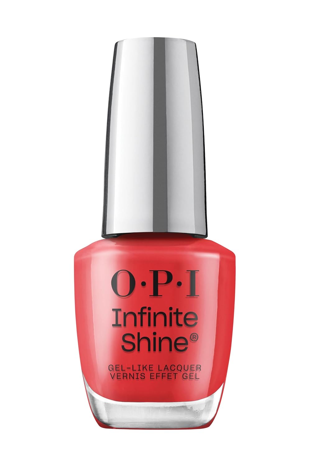 OPI Infinite Shine Cajun Shrimp - Bright Coral Red Long-Lasting Gel Nail Polish | Vegan, Streak-Free Finish