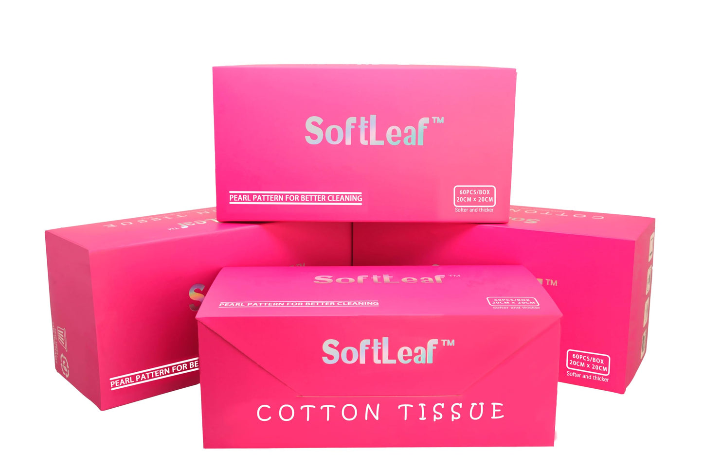 SoftLeaf Disposable Face Towel 7.87"×7.87", Lint-Free Cotton Fibre Face Towelettes, Ultra Soft Makeup Remover Dry Wipes, Facial Towels for Sensitive Skin, 240 Count (Pack of 4)