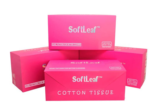 SoftLeaf Disposable Face Towel 7.87"×7.87", Lint-Free Cotton Fibre Face Towelettes, Ultra Soft Makeup Remover Dry Wipes, Facial Towels for Sensitive Skin, 240 Count (Pack of 4)