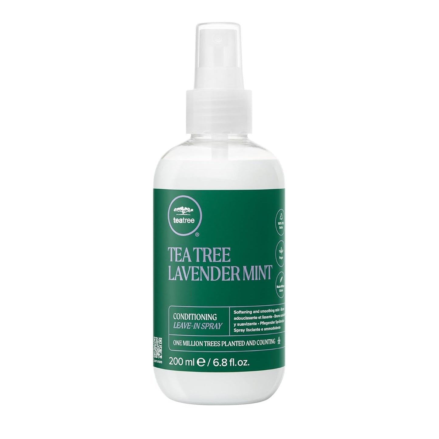 Tea Tree Lavender Mint Leave-In Conditioning Spray - Lightweight Formula for Coarse + Dry Hair | 6.8 fl. oz.
