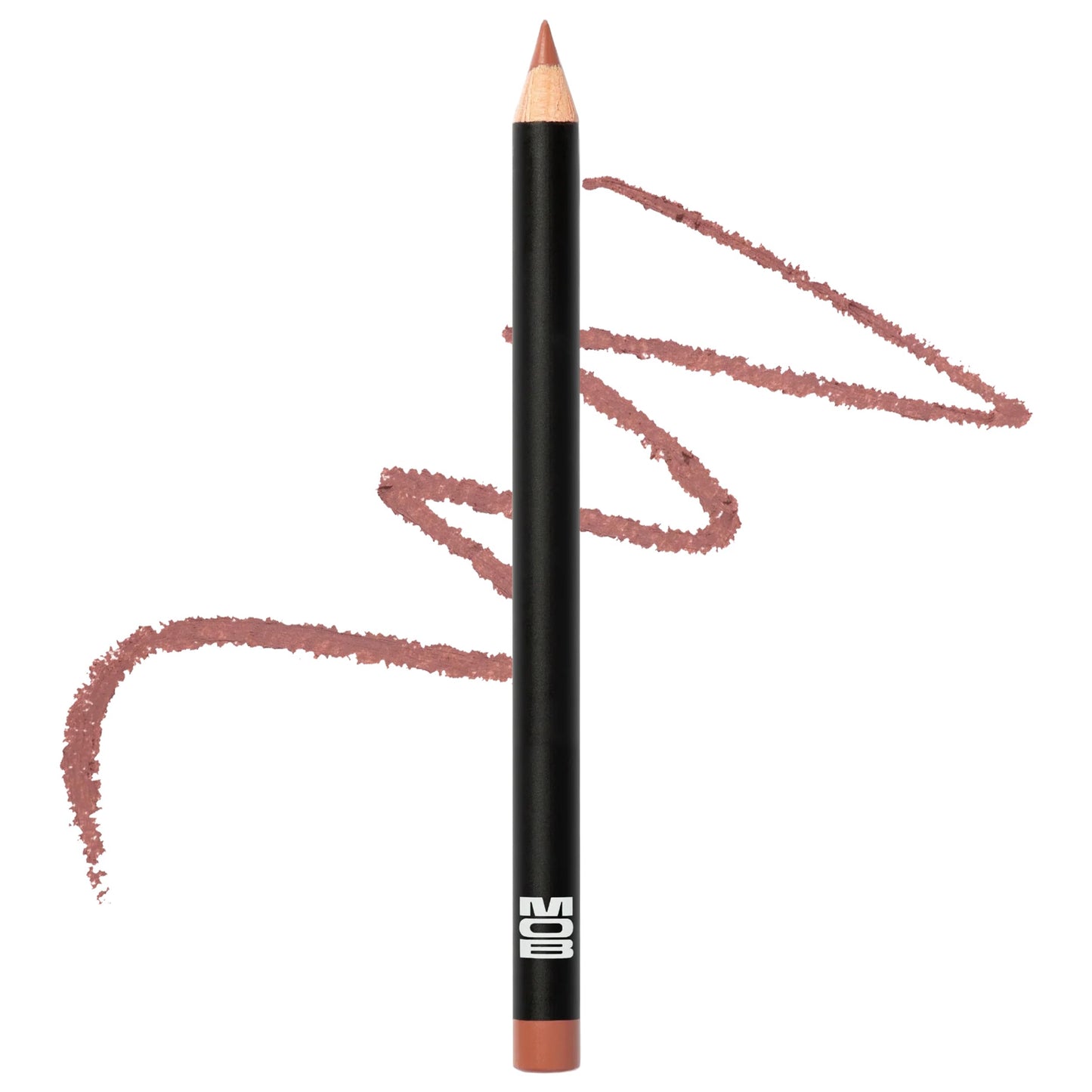 MOB Beauty Smooth Precision Waterproof Lip Liner, M1990 Cool-Toned Neutral, 100% Natural Formula Long-Wearing Lip Pencil, Plastic-Free, Vegan, Cruelty Free