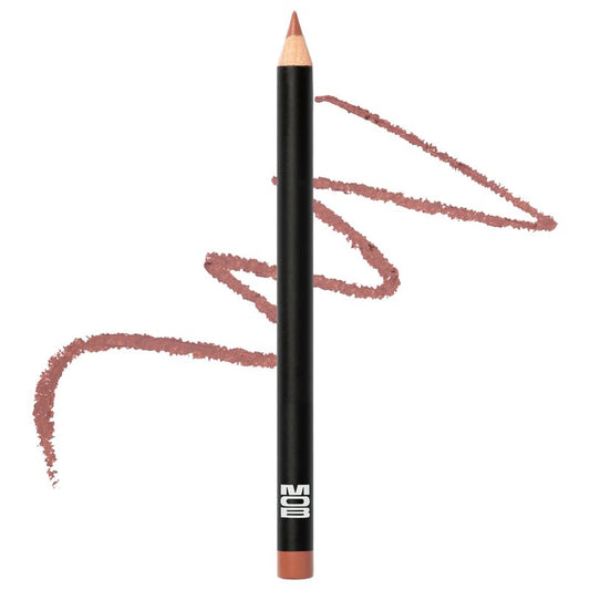 MOB Beauty Smooth Precision Waterproof Lip Liner, M1990 Cool-Toned Neutral, 100% Natural Formula Long-Wearing Lip Pencil, Plastic-Free, Vegan, Cruelty Free