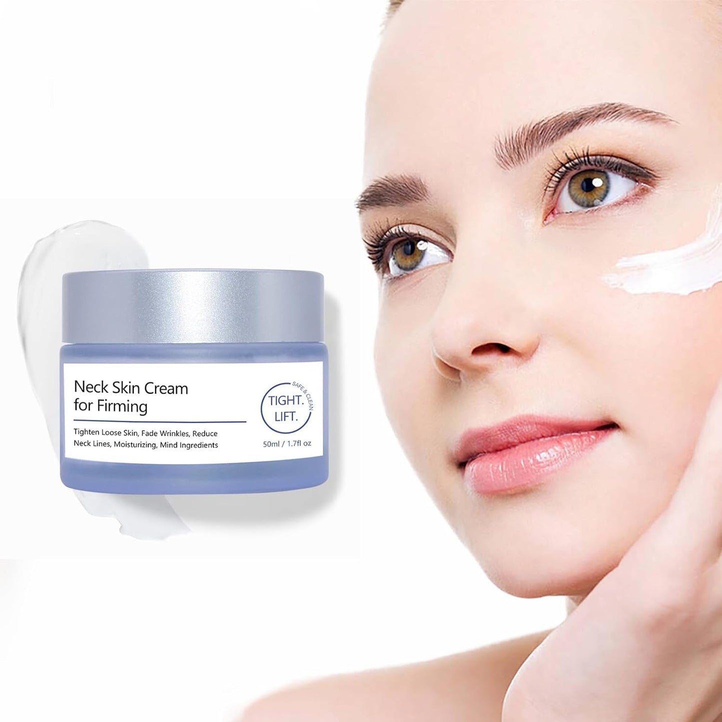 Neck Firming Cream - Anti-Aging Tightening & Lifting Formula for Sagging Skin | 1.7 oz