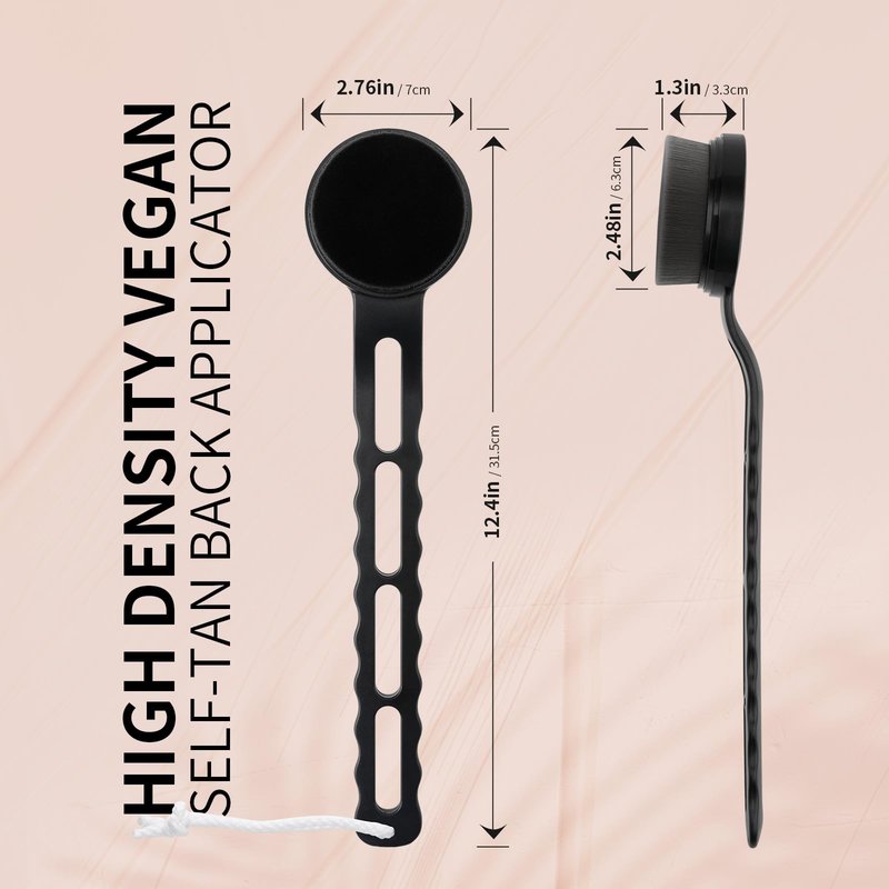 docolor Self Tanner Back Applicator, Plastic Long Handle Back Tanning Applicator Large Body Makeup Brush Vegan & Cruelty Free Self Tanner Brush For Self Tanner, Sunscreen, Bronzer, Foundation