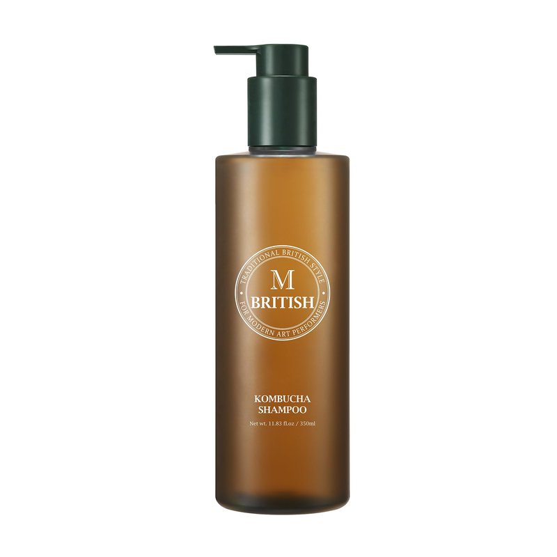 BRITISH M Kombucha Shampoo – Scalp Detox & Clarifying Shampoo for Oily & Sensitive Scalp, Balancing & Hydrating Formula, 10.15 fl oz (300ml)