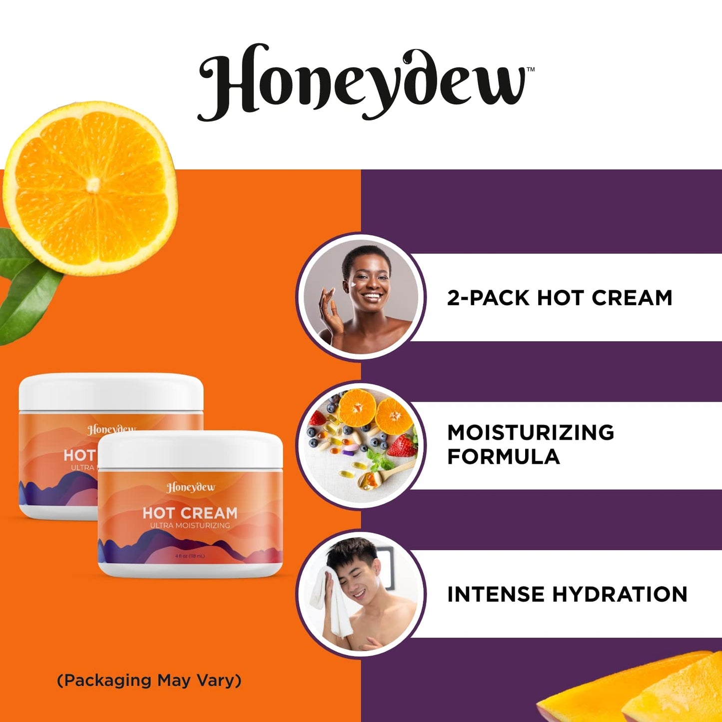 Anti Cellulite Cream and Massage Oil - Skin Firming Hot Cream Pack of 2 and Cellulite Oil for Men and Women with Essential Oils - Advanced Cellulite Massage Oil and Cream for Thighs and Butt
