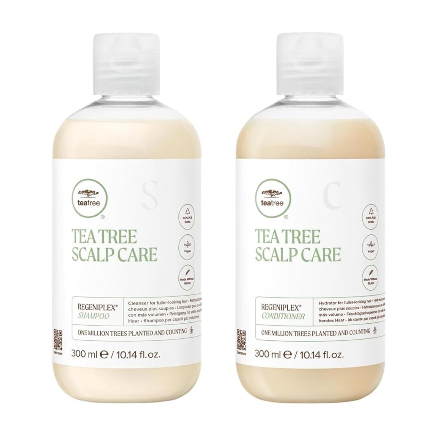 Tea Tree Scalp Care Set - Shampoo & Conditioner for Fine, Thinning Hair | Holiday Gift Idea