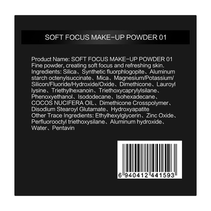 Soft Focus Setting Powder & Black Magnet Setting Spray - Long-Lasting Makeup Set