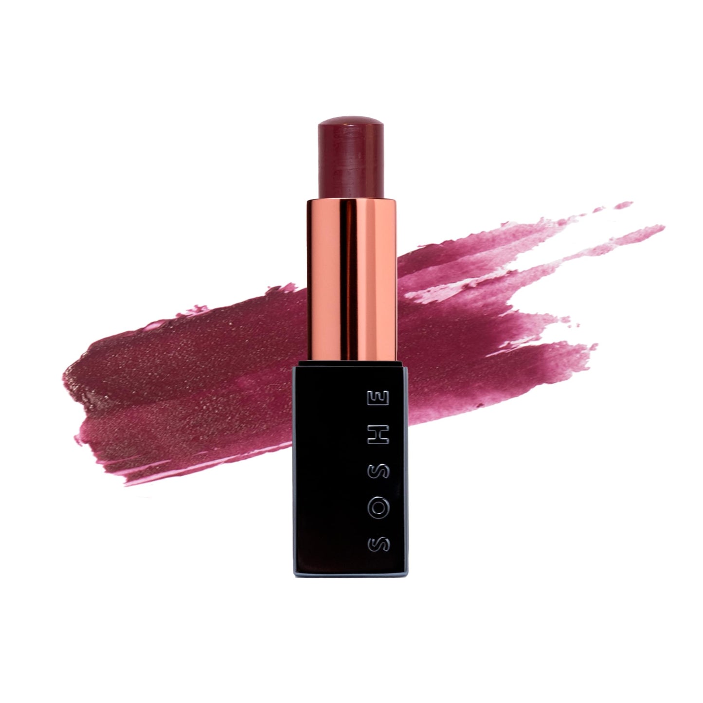 SOSHE Beauty - Peptide Glow Hydrating Lip Treatment | Intense Moisture | Peptides, Vitamin E, Hyaluronic Acid | Cruelty-Free, Certified Plastic Negative (Kismet - Deep Berry)