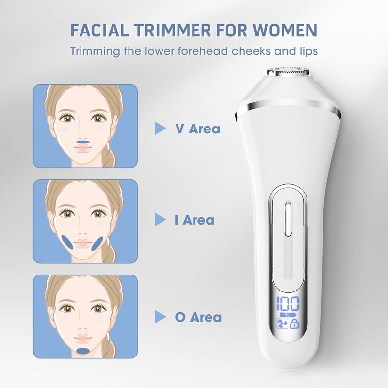 Electric Shavers for Women, 7 in 1 Hair Removal Kit with Epilator Bikini Trimmer Face Razor Body Brush Face Massager Foot Callus Remover, IPX7 Waterproof Lady Razors Set for Legs Armpit Bikini Pubic