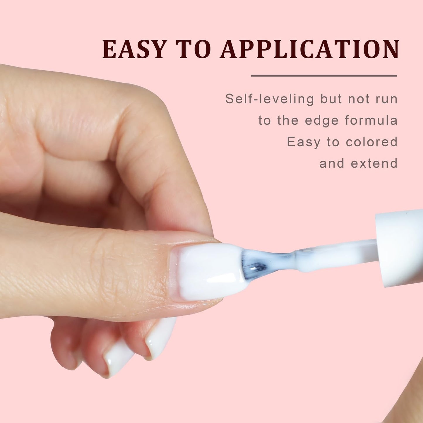 FZANEST Rubber Base Builder Gel Kit - 6pcs Nail Strengthener in Natural Nude Pink | 7.5ml Bottles