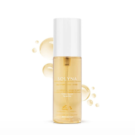 SOLYNA Golden Sunset Facial Spray 80ml Korean After-Sun Hydrating Facial Mist with Aloe Vera, Centella Asiatica (Cica) and Chamomile | Soothes & Calms Sunlit Skin