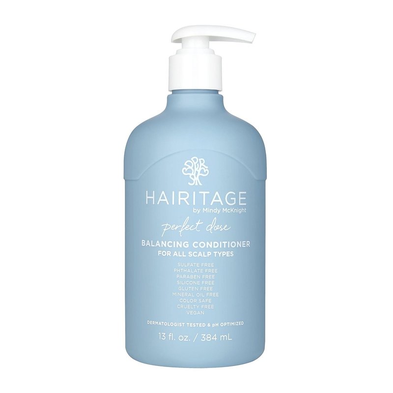 Hairitage Perfect Dose Balancing Conditioner with Rosemary Oil - for Dry, Oily + Sensitive Scalp - Conditions + Soothes Scalp - Hydrates Hair - Formulated with Jojoba Oil + Chamomile, 13 fl oz