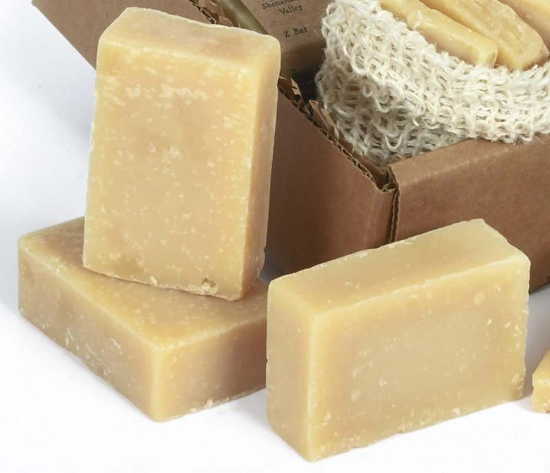 Pure Castile Bar Soap - Handmade with Fair Trade Organic Oils | 15 oz Unscented with Eco Scrub Bag