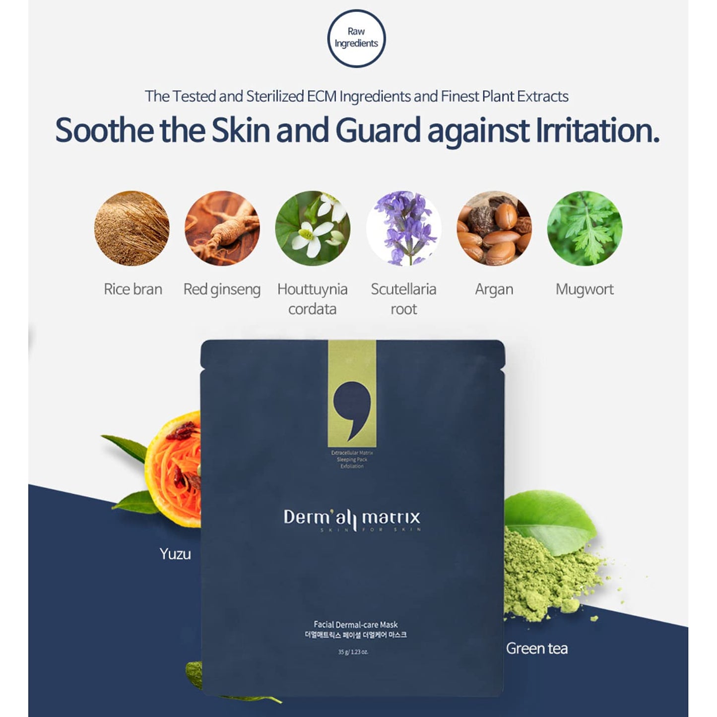Daily Facial Dermal-Care Mask Pack | Lifting, Hydrating, Collagen Sheet Mask for Wrinkles & Dry Skin - 4 Sheets (1 Week)