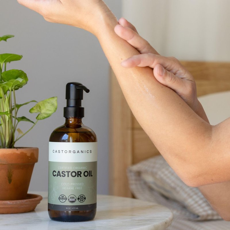Castorganics USDA Organic, Cold Pressed, Hexane Free, Castor Oil - 16oz
