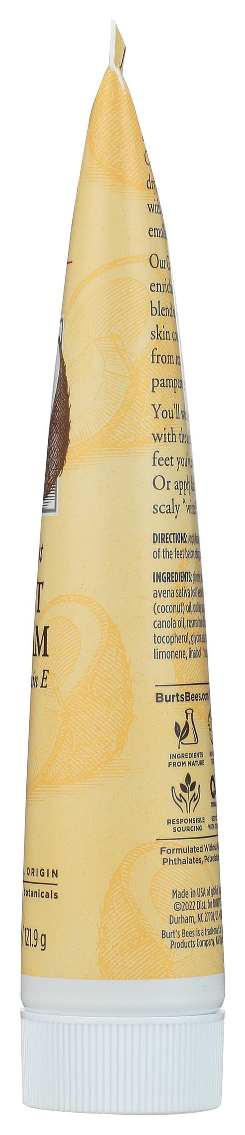 Burt's Bees Coconut Oil Foot Cream, Package May Vary, 4.3 Oz