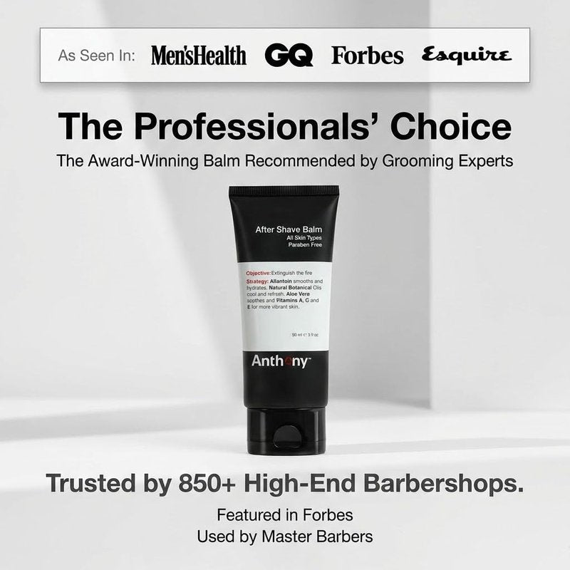 Anthony After Shave Balm for Men, Cooling & Hydrating Lotion with Vitamins A, C & E, Aloe Vera & Botanical Extracts, 3 fl oz, Aftershave Soothes, Moisturizes & Nourishes Skin, Reduces Razor Burn