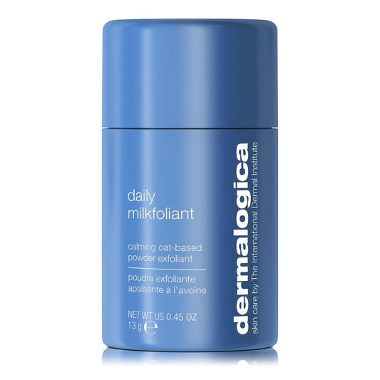 Dermalogica Daily Milkfoliant, Face Exfoliator, Powder Scrub Exfoliant with AHA and BHA - Calming, Polishing and Hydrating Skin, Oat-Based, Vegan Product, Travel Size, 0.45 oz