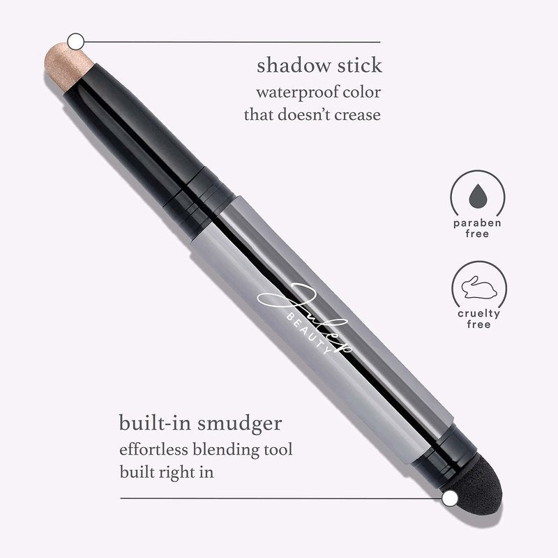 Julep Eyeshadow 101 Crème to Powder Waterproof Eyeshadow Stick, Copper Shimmer & It's Balm Lip Balm Crayon, Full-Coverage Lipstick & Lip Moisturizer with Semi Gloss Finish, Dusty Orchid Shimmer