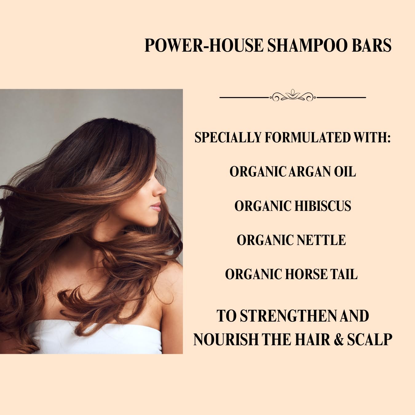 Solid Shampoo Bar, Made With Natural & Organic Ingredients, Sulfate-Free, Cruelty-Free & Vegan, All Hair Types, 3 Ounce Bar