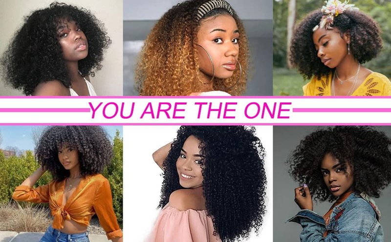 Brazilian Human Hair Afro Kinky Curly Clip-Ins - 16" | 8pcs, 120g for Black Women