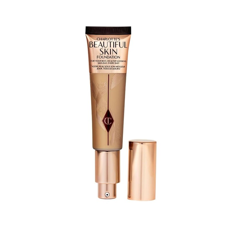 Charlotte Tilbury Beautiful Skin Foundation - Medium Coverage Hydrating Liquid Makeup for Instant Glow & Plumping Hydration | 30ml