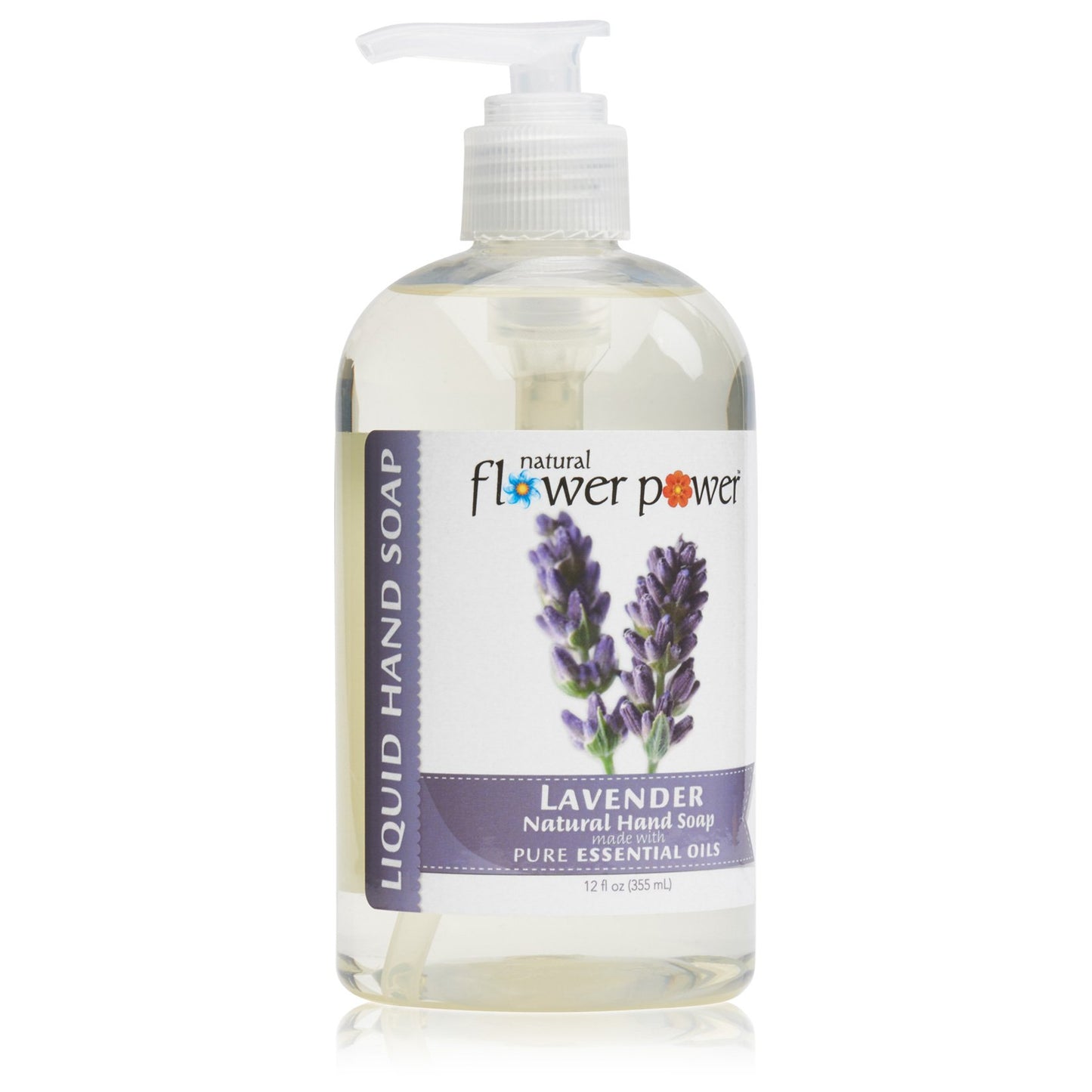 Natural Flower Power Liquid Hand Soap Variety Pack, Citrus and Spice/Lavender/Lemongrass, 12 oz.