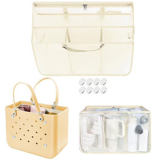 XYFuuee Beach Bag Organizer Insert Divider for Medium Bogg Bag Accessories