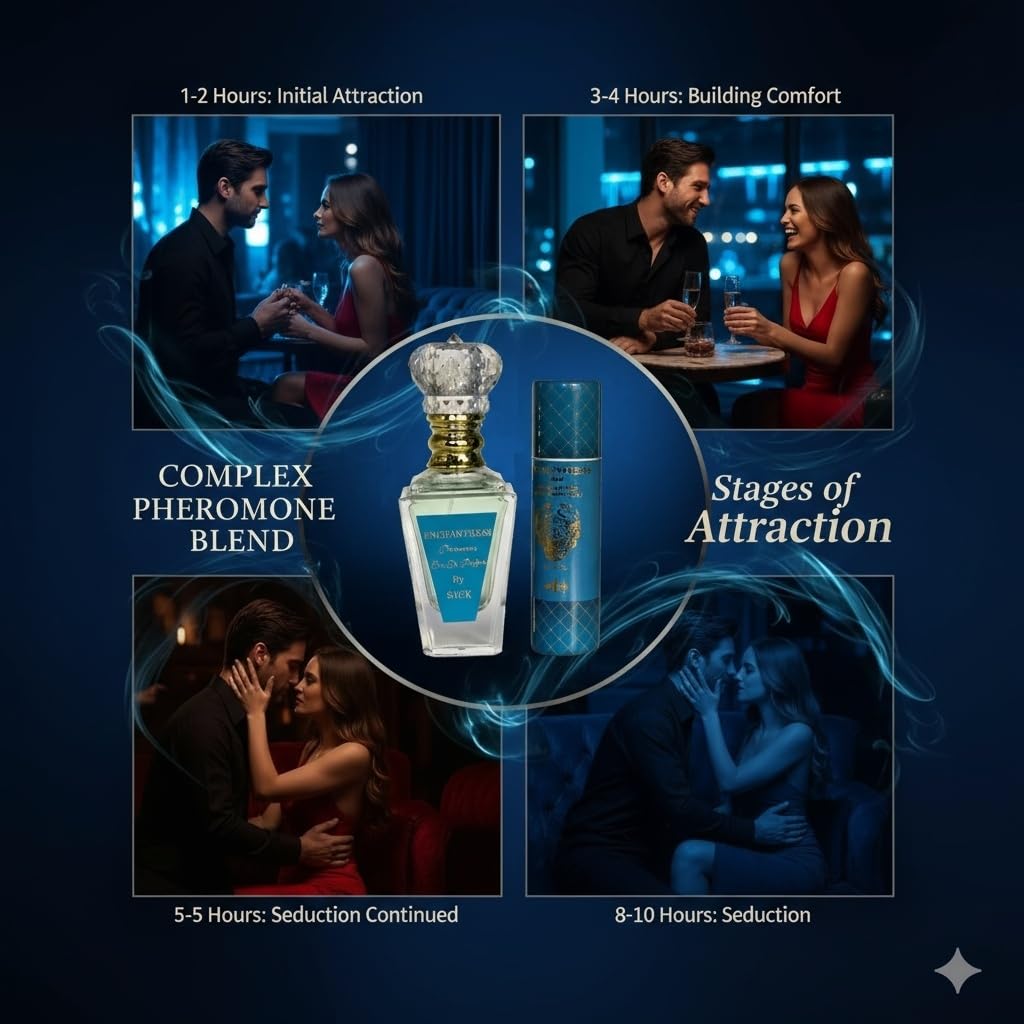 PHERO CONFIDENCE - Enchantress Pheromone-Infused Perfume for Women Raw Pheromones Cologne Attraction & Confidence USA-Made Bold Strength Scent for Her