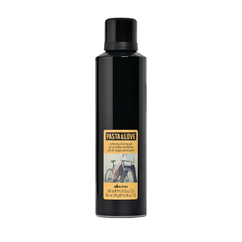 Davines Softening Shaving Gel - Rich Lather for Close, Comfortable Shave | 6.76 Fl Oz